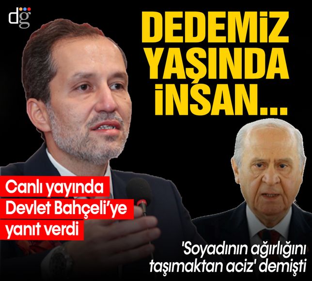 Fatih Erbakan'dan, Devlet Bahçeli'nin 'soyadı' sözlerine yanıt: 'Dedemiz yaşında insan...'