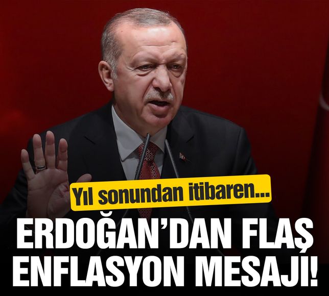 Cumhurbaşkanı Erdoğan'dan flaş 'enflasyon' mesajı: Yıl ortasından itibaren...