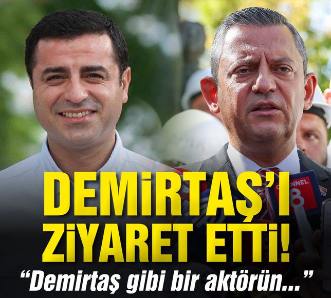 Özgür Özel'den Selahattin Demirtaş'a ziyaret: Onun gibi bir aktörün...