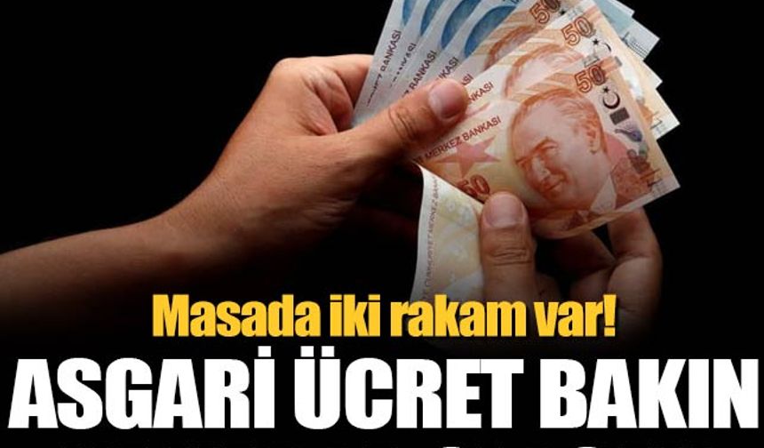 Asgari ücret için masada iki rakam var! Asgari ücret ne kadar olacak?