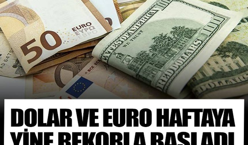 Dolar ve euro haftaya rekorla başladı! Dolar kaç TL?