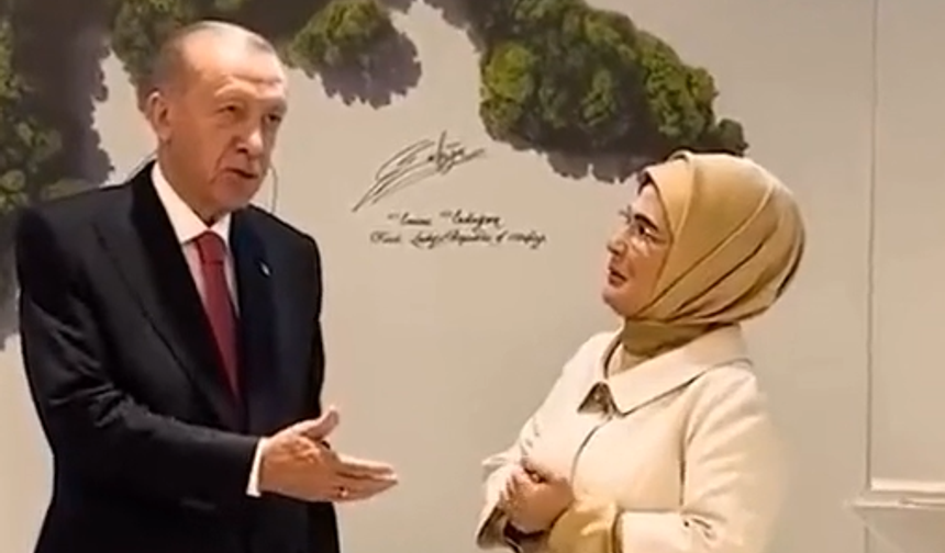 Cumhurbaşkanı Erdoğan ve eşi Emine Erdoğan'ın romantik anları! Sözü böyle bıraktı...