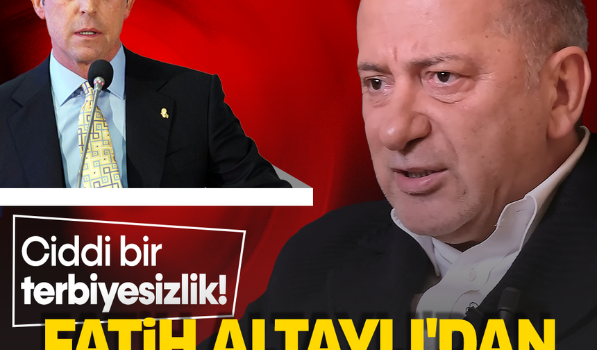 Fatih Altaylı'dan Ali Koç'a sert tepki: Ciddi bir terbiyesizlik