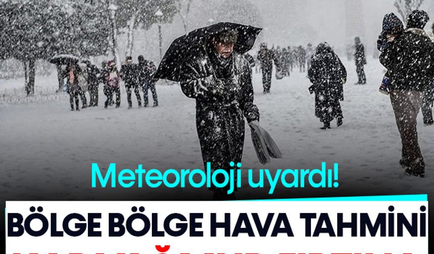 Meteoroloji uyardı: Kar, yağmur, fırtına