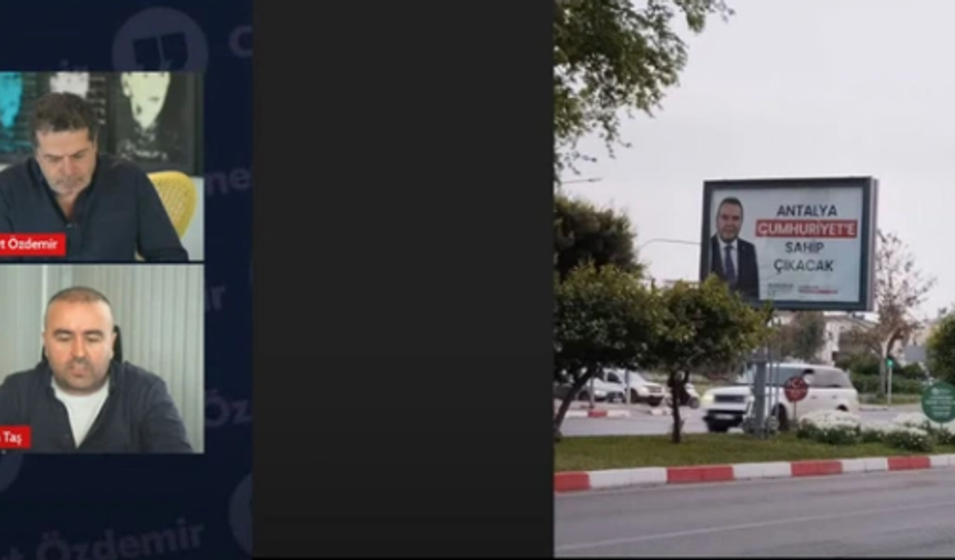 CHP Antalya adayı Muhittin Böcek'in afişleri gündem oldu! Cüneyt Özdemir isyan etti