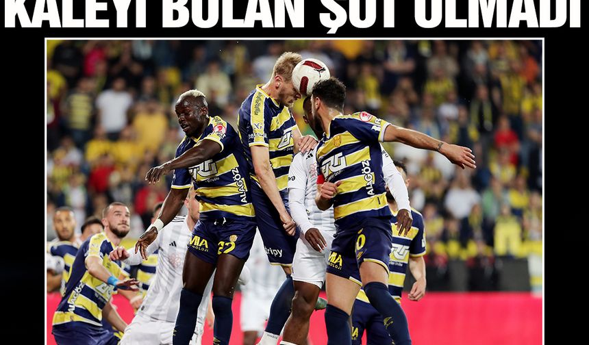 Ankaragücü-Beşiktaş maçında kaleyi bulan şut olmadı...