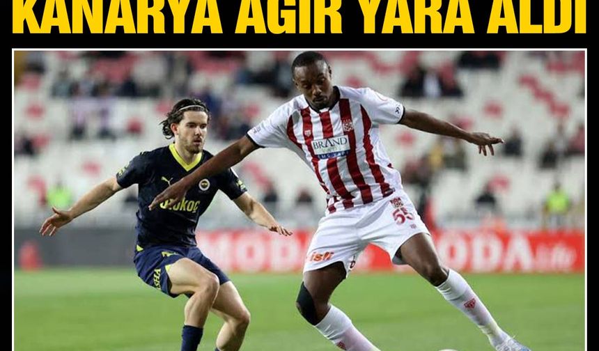 Fenerbahçe, deplasmanda Sivasspor ile 2-2 berabere kaldı