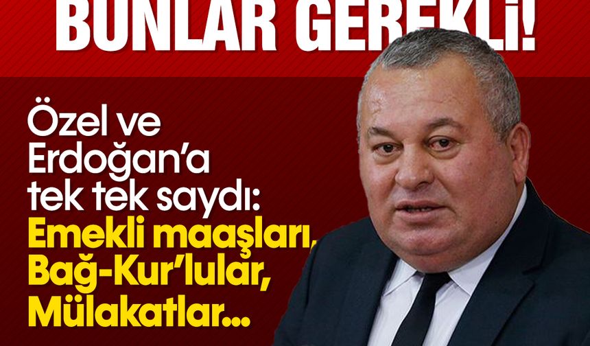 Cemal Enginyurt, Özel ve Erdoğan'a seslendi: Yumuşama için bunlar gerekli!