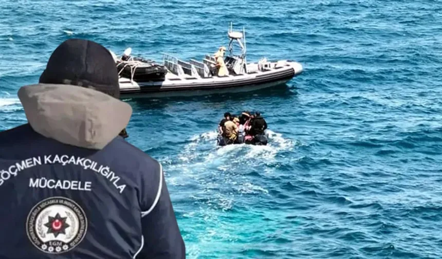 Çeşme’de Sahil Güvenlik operasyonu: Lastik botta 16’sı çocuk 39 göçmen karaya çıkarıldı