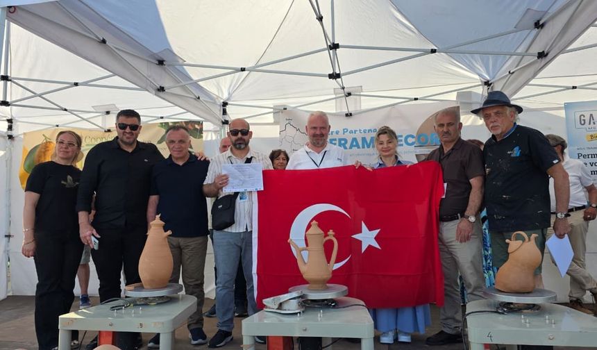 İzmir’in çömlek ustaları Akdeniz yarışmasına damga vurdu