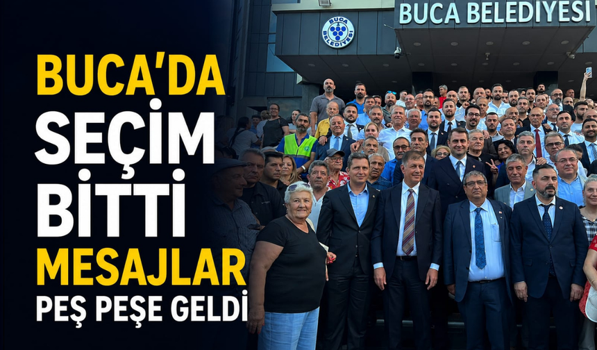 Buca'da seçim bitti, mesajlar peş peşe geldi!
