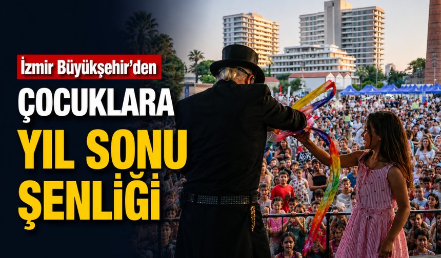 İzmir Büyükşehir’den çocuklara yıl sonu şenliği