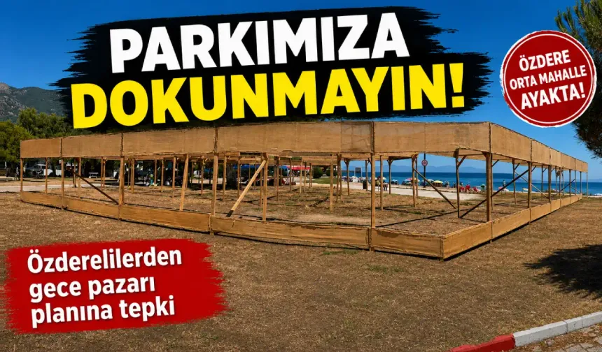 Menderes’te gece pazarı planına mahalleliden tepki: Gençlik Parkı'na dokunmayın!