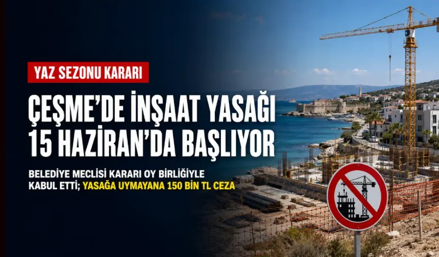 Çeşme’de yasak başladı: Uymayana 150 bin TL ceza