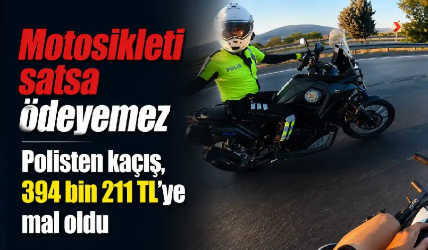 İzmir’de motosikletli kaçış pahalıya patladı: Sürücüye 394 bin TL ceza