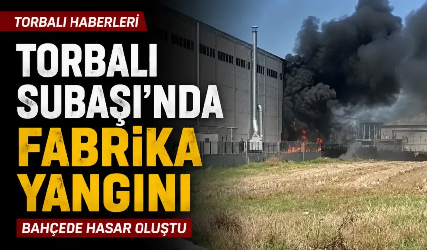 Torbalı Subaşı’nda fabrika yangını: Bahçede hasar oluştu