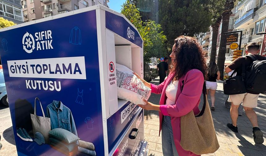 Eski giysiler ipliğe dönüşecek: Konak’a 250 kutu geliyor