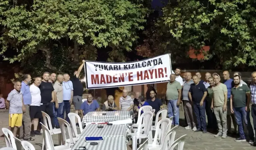 Yukarı Kızılca’da maden projesine köylülerden tepki: Suyumuzu ve doğamızı koruyacağız!
