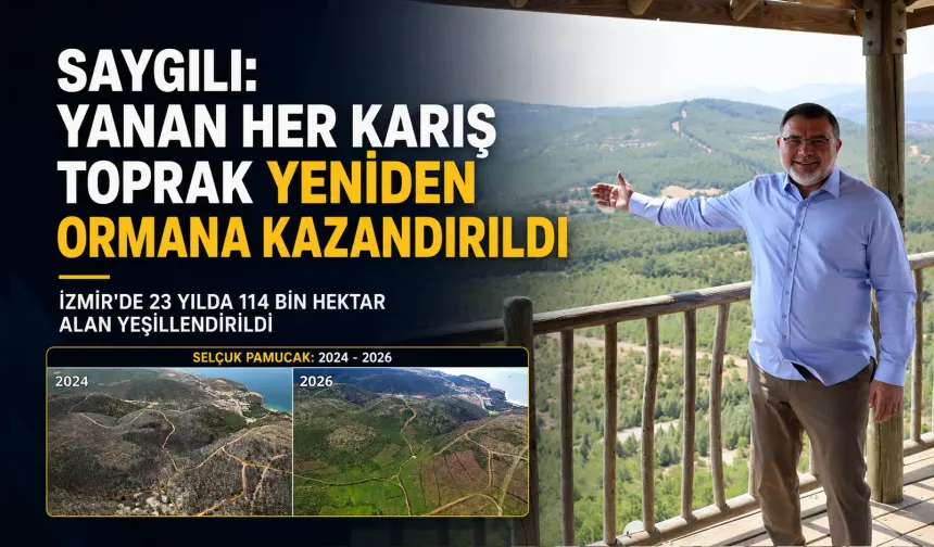 AK Parti İl Başkanı Saygılı: İzmir’de yanan alanların tamamı yeniden ormanlaştırıldı