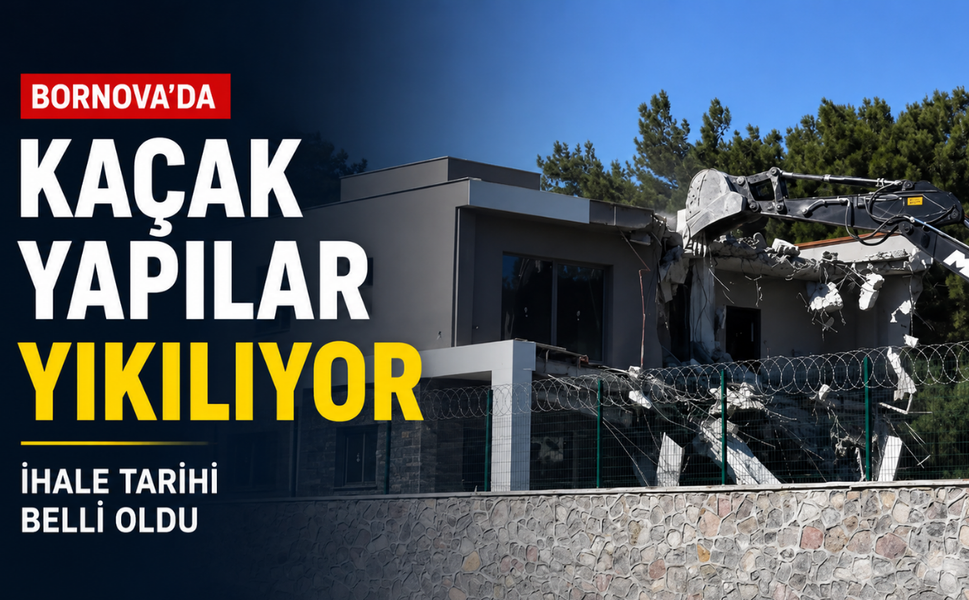 Bornova'da kaçak yapılar yıkılıyor: İhale tarihi belli oldu