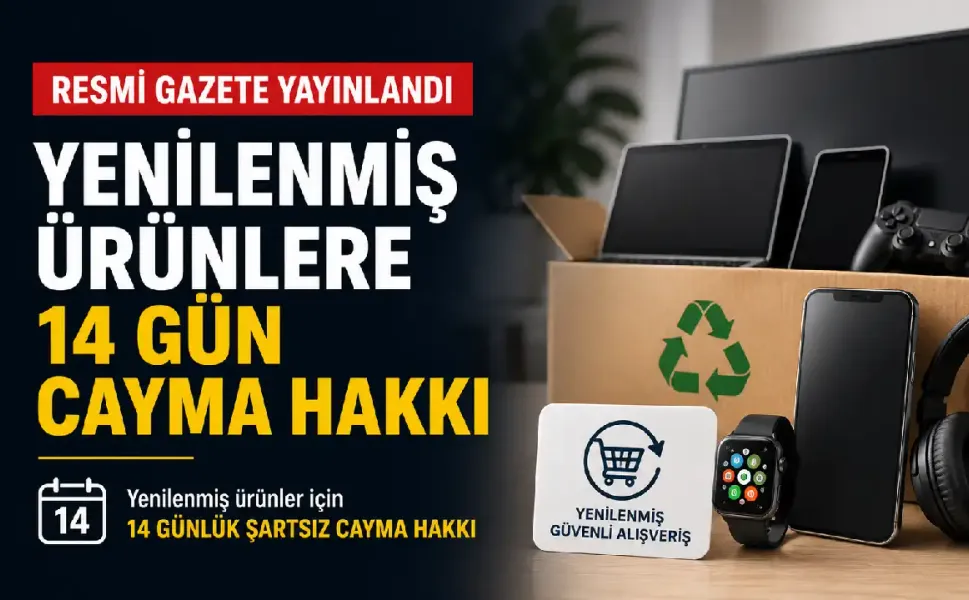 Yenilenmiş ürünlerde yeni dönem: 14 gün koşulsuz cayma hakkı