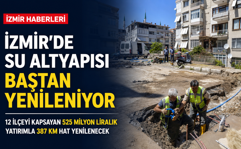 İzmir’in su şebekesine dev yatırım: 33 bin abone etkilenecek
