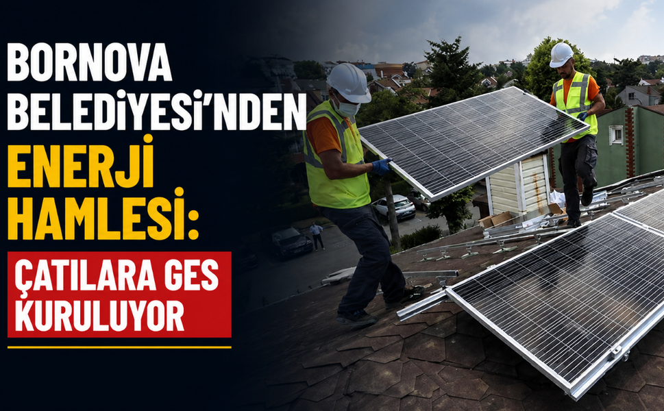 Bornova Belediyesi'nden enerji hamlesi: Çatılara GES kuruluyor