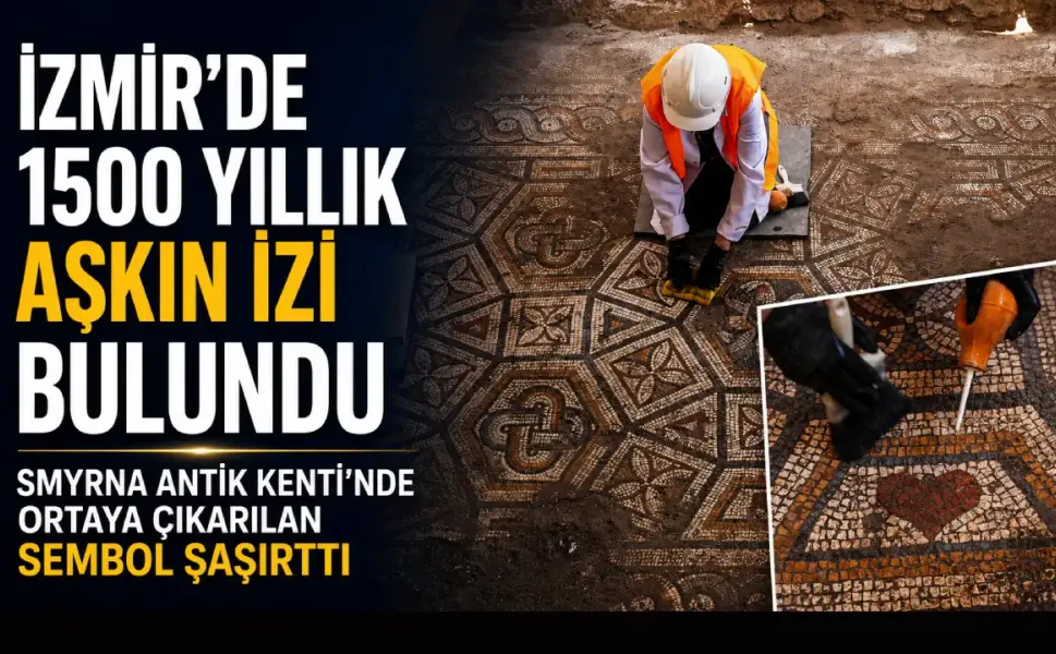 İzmir’de 1500 yıllık aşkın izi bulundu: Smyrna Antik Kenti’nde ortaya çıkarılan sembol şaşırttı