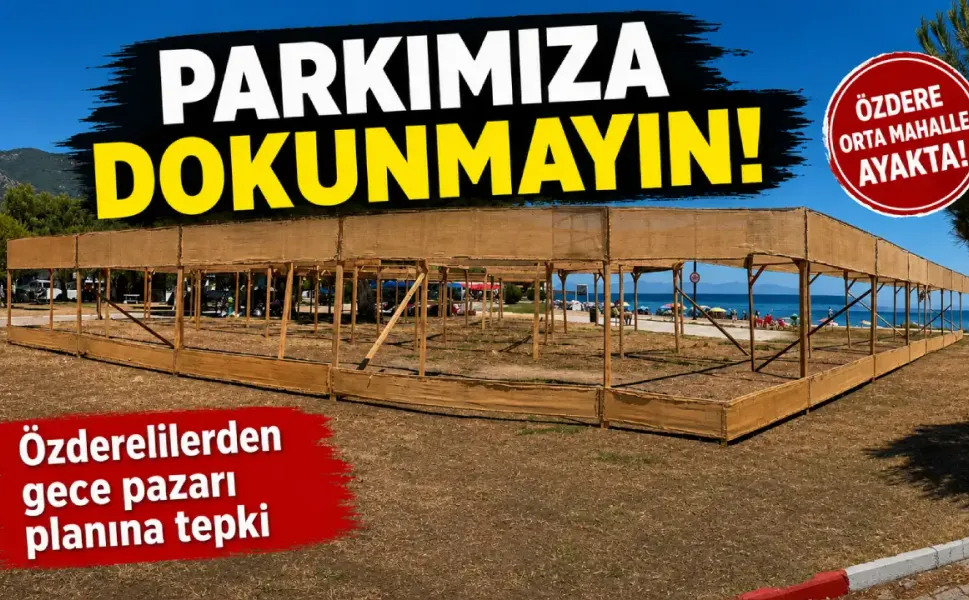 Menderes’te gece pazarı planına mahalleliden tepki: Gençlik Parkı'na dokunmayın!