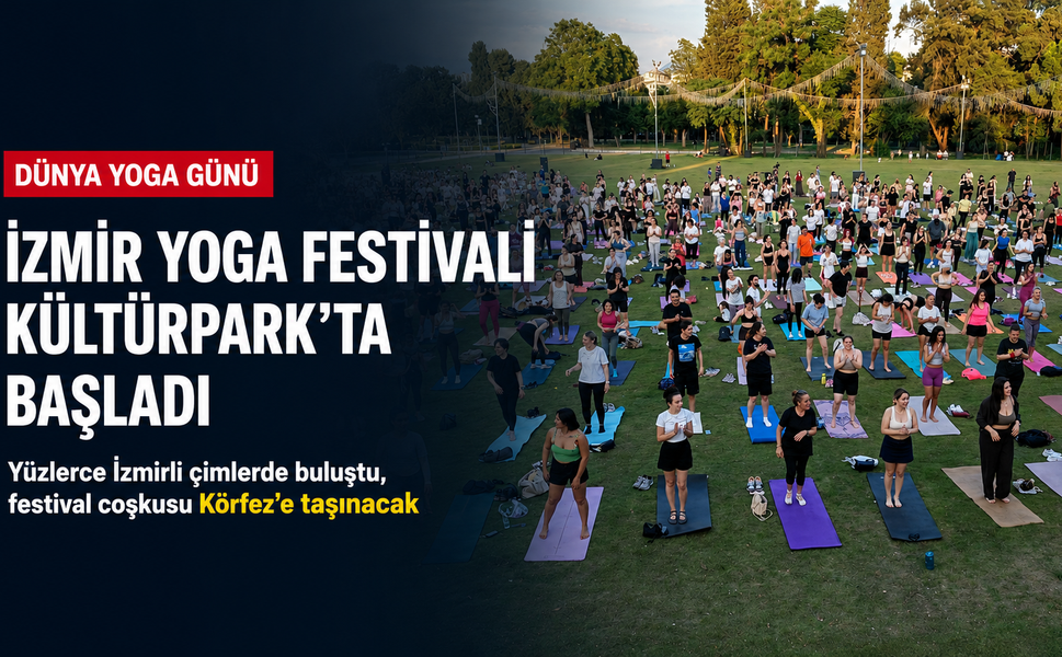Kültürpark’ta yoga şöleni: Yüzlerce kişi çimlerde buluştu