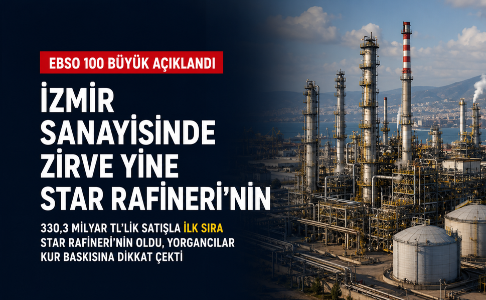 İzmir’in 100 sanayi devi açıklandı: Star Rafineri zirvede, Yorgancılar 2025’i kayıp yıl ilan etti