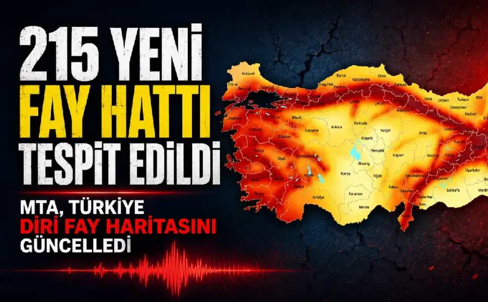 Türkiye'nin diri fay haritası değişti: 215 yeni fay kayda girdi
