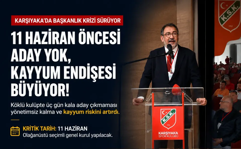 Karşıyaka’da kritik kongre öncesi aday krizi: Camia Mesut Sancak’ı bekliyor