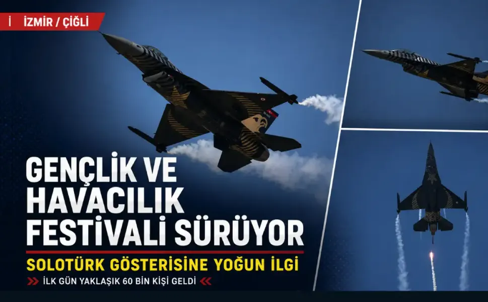 SOLOTÜRK İzmir semalarında: Festivalin ikinci gününde HÜRJET, HÜRKUŞ ve Türk Yıldızları heyecanı