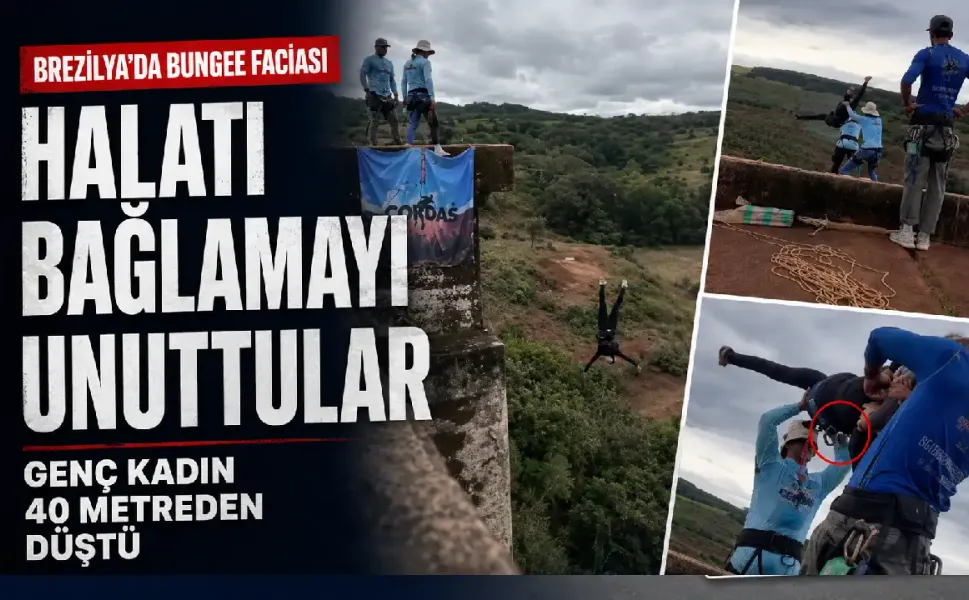 Brezilya’da rope jump faciası: Güvenlik halatı bağlanmadan atıldı