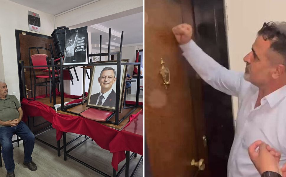 Aydın'ın CHP Nazilli İlçe Başkanlığında büyük kriz: Atanan ilçe başkanına kapılar kapatıldı, barikat kuruldu!