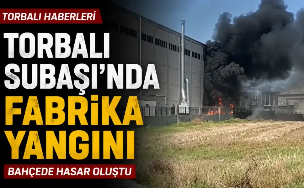 Torbalı Subaşı’nda fabrika yangını: Bahçede hasar oluştu