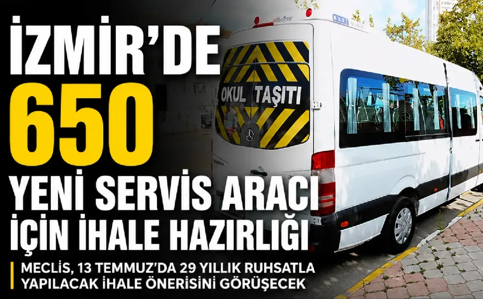 İzmir’de 650 yeni servis aracı için ihale hazırlığı