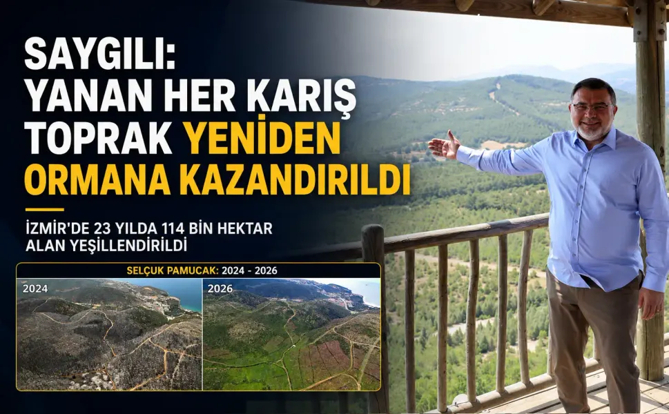 AK Parti İl Başkanı Saygılı: İzmir’de yanan alanların tamamı yeniden ormanlaştırıldı