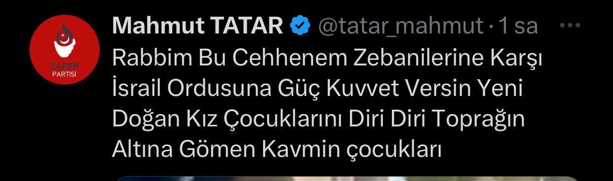 mahmut tatar tweet