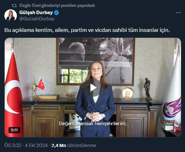 Özgür Özel Yeniden Paylaştı