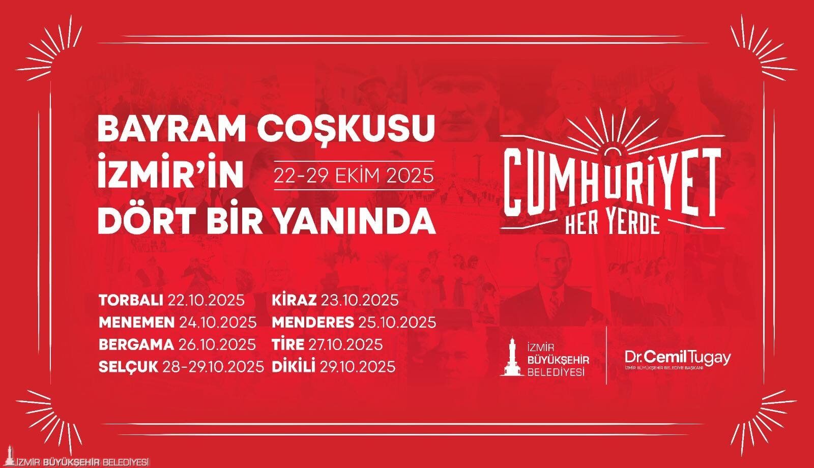 Cumhuriyet Her Yerde Izmirin Dort Bir Yaninda Bayram Coskusu Yasanacak (2)