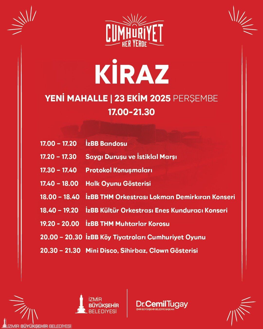 Cumhuriyet Her Yerde Izmirin Dort Bir Yaninda Bayram Coskusu Yasanacak (4)