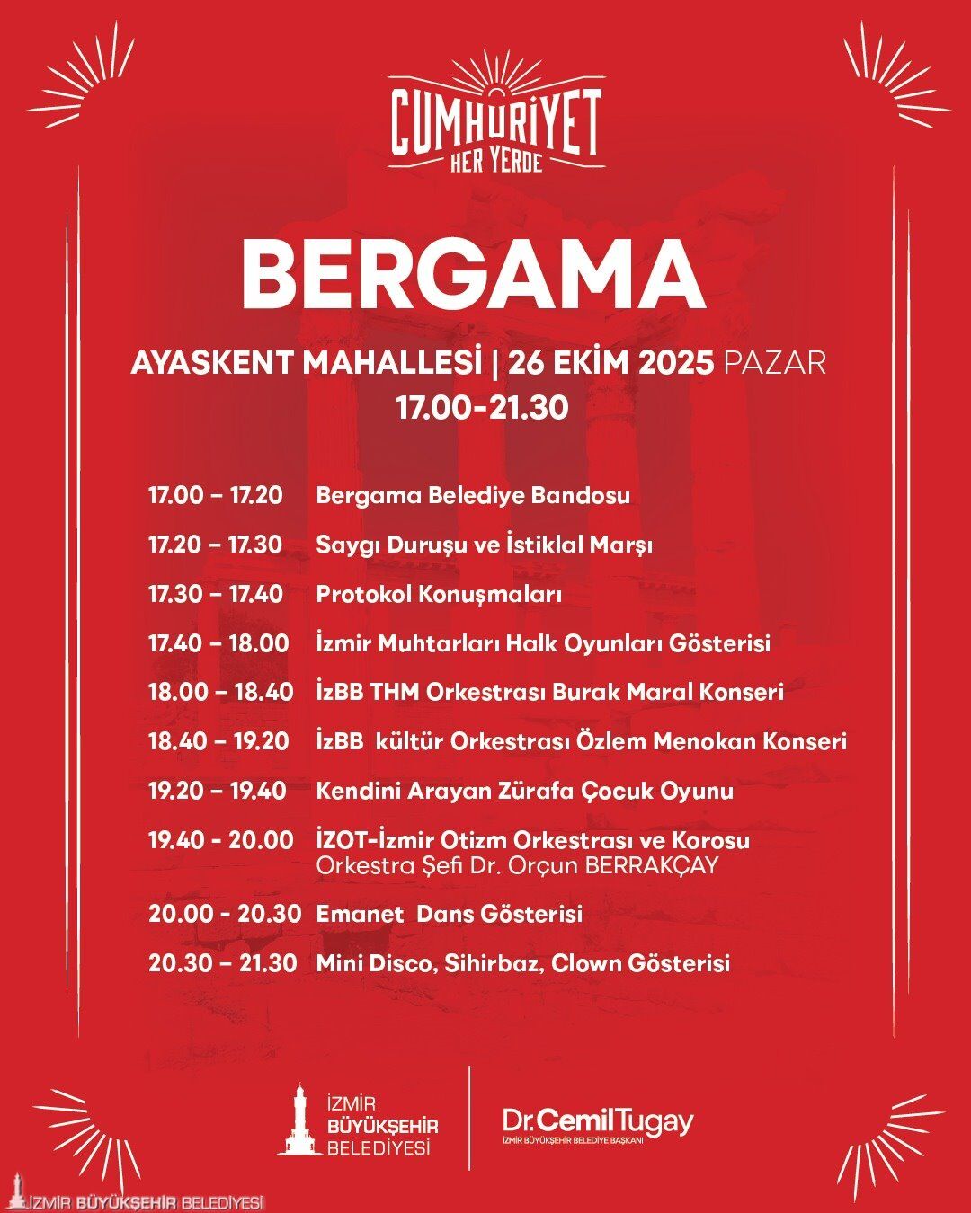Cumhuriyet Her Yerde Izmirin Dort Bir Yaninda Bayram Coskusu Yasanacak (7)