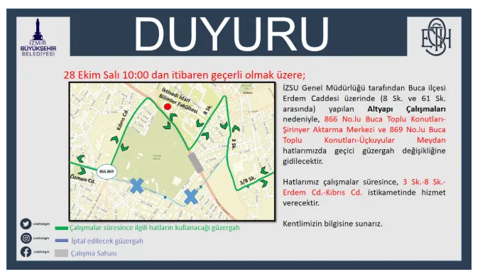 Eshottan Uyari 12 Numarali Eshot Hattinin Guzergahi Bugun Saat 1000Dan Itibaren Degistirildi-3