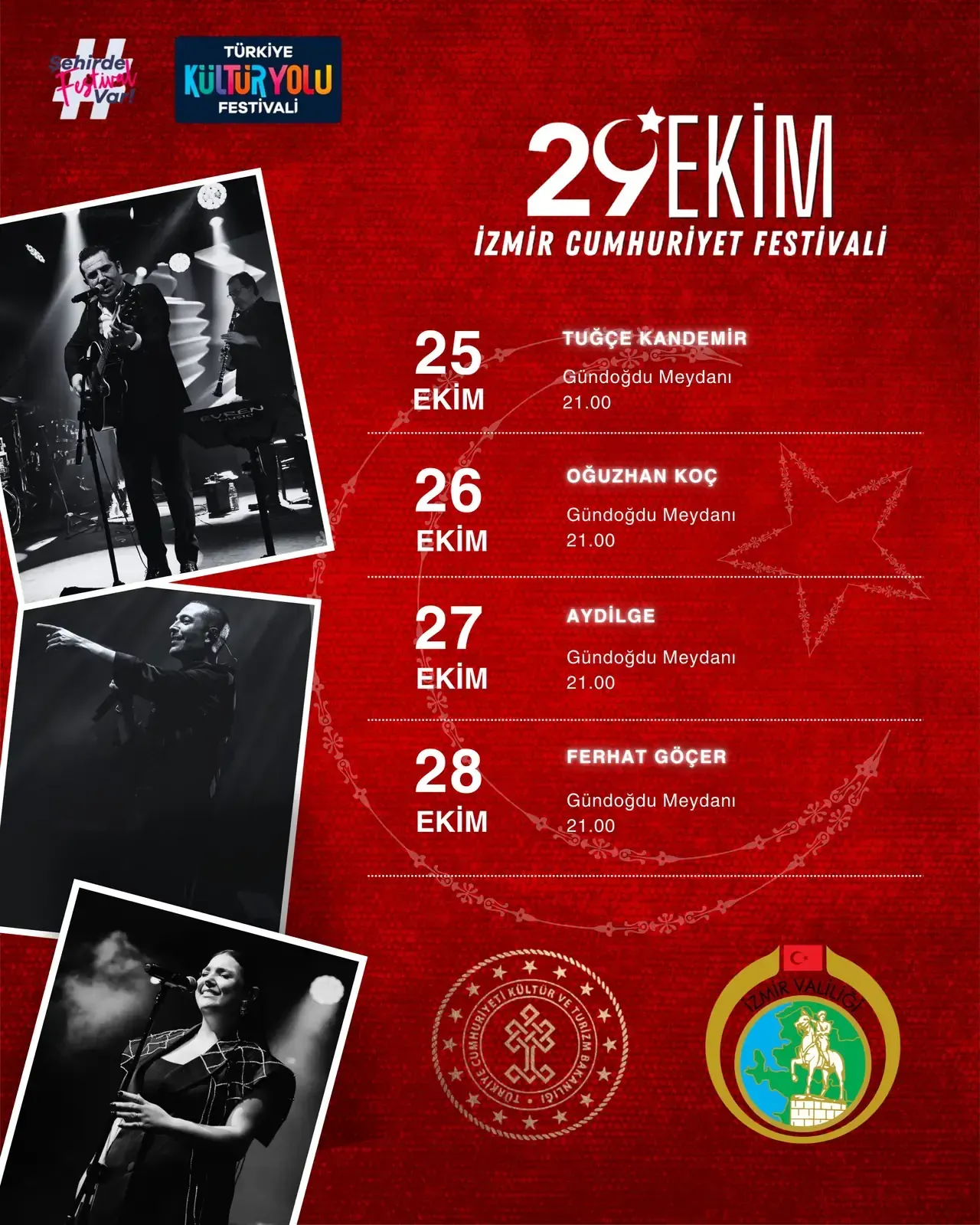 Izmirde Cumhuriyet Coskusu Basliyor Unlu Isimler Ucretsiz Konser Verecek (1)