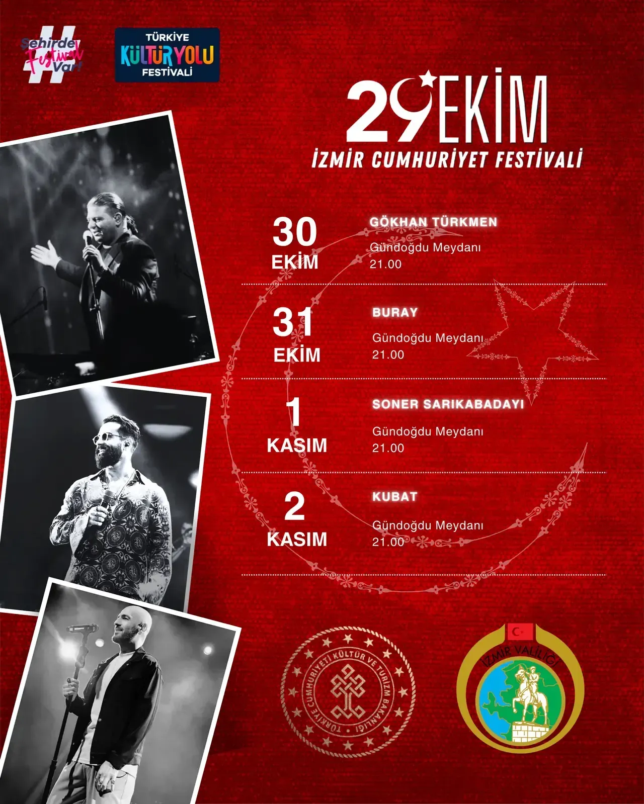Izmirde Cumhuriyet Coskusu Basliyor Unlu Isimler Ucretsiz Konser Verecek (2)