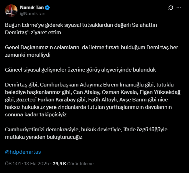 Namık Tan X