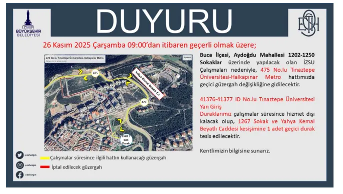 Dikkat Izmir Bazi Eshot Hatlari 0900Dan Itibaren Yeni Rota Uzerinden Isleyecek 3