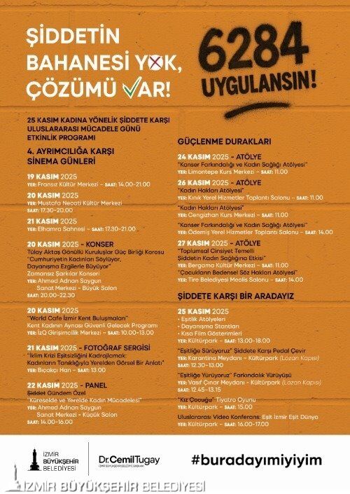 İzmir 25 Kasım’da Kadına Şiddete Karşı Kenetleniyor Film, Panel, Yürüyüş Ve Konserlerle Eşitliğe Yürüyüş! (2)